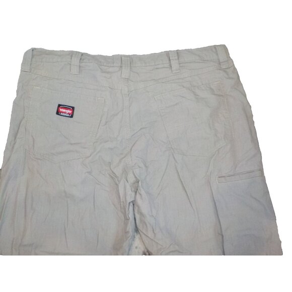 Wrangler Workwear Ripstop Gusseted Hvy Duty 6 Pocket Jeans Mens Size 40 x 30 Tan - Picture 4 of 5